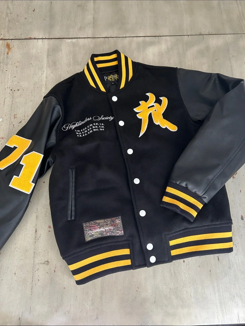 Black & Yellow Varsity Jacket